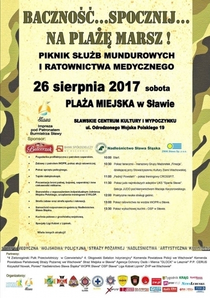 Na plażę marsz czyli ostatni weekend lata w Sławie