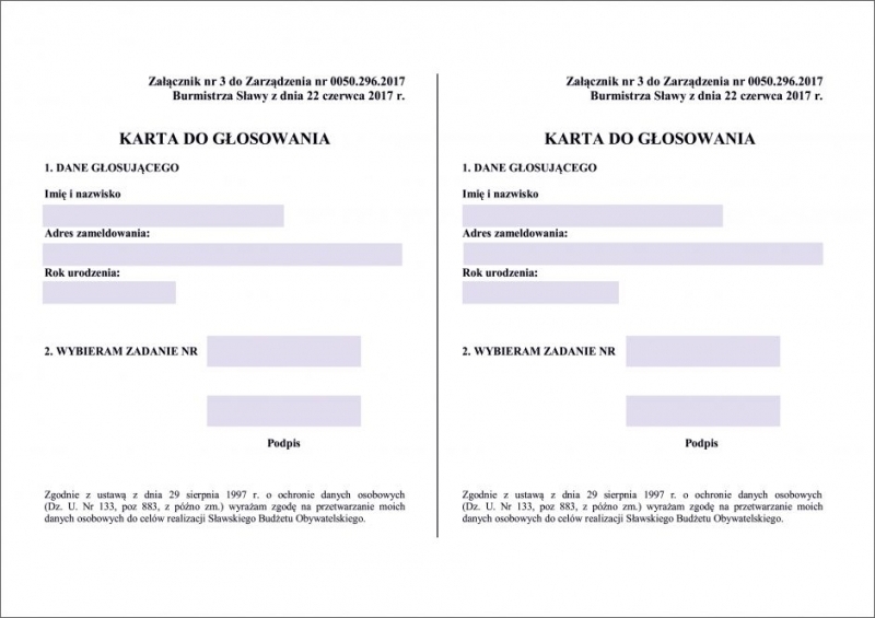 W Sławie rusza głosowanie na obywatelskie projekty