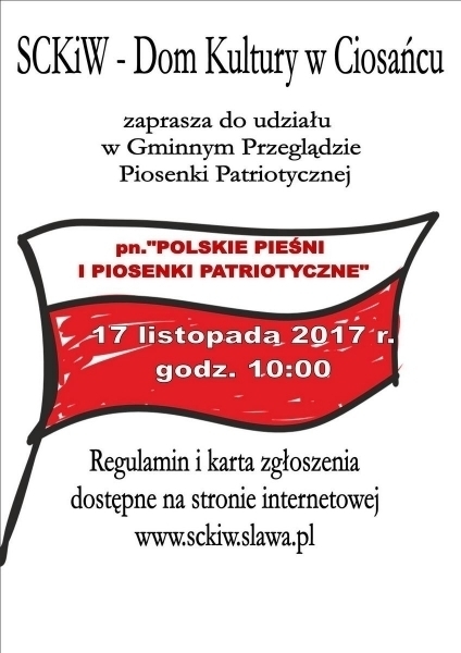 Weź udział w Przeglądzie Pieśni Patriotycznej