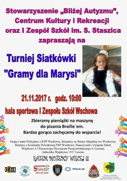 W piątek koncert I-Rey we wtorek turniej siatkówki - charytatywnie dla 6-letniej Marysi