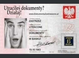 Uwaga Co robić w przypadku utraty dokumentów