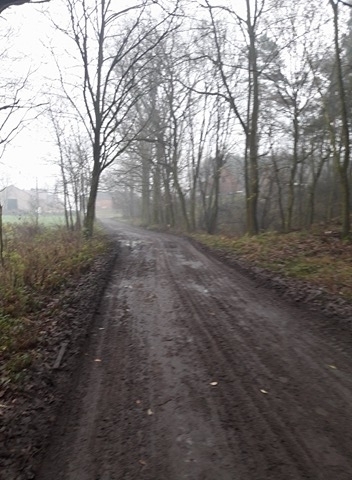 Droga do Czerlejewa Jedno wielkie błoto