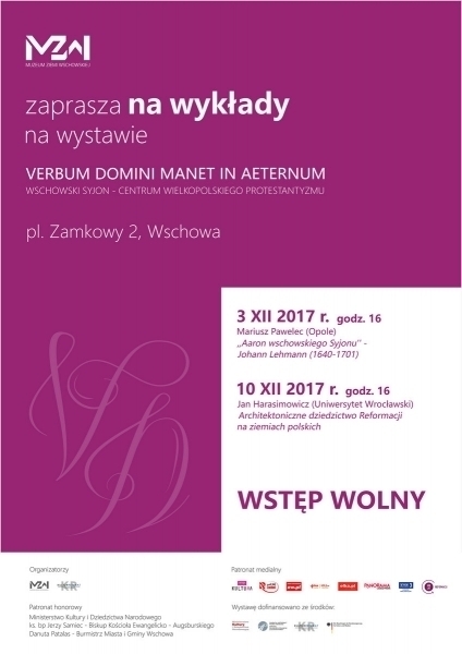 Wykład w Muzeum Ziemi wschowskiej Architektoniczne dziedzictwo reformacji na ziemiach polskich