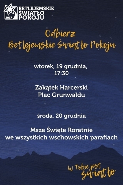 Odbierz ogień z Betlejem