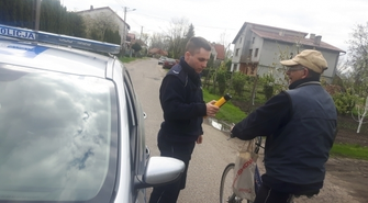 Uświadamiali niesfornych pieszych i rowerzystów