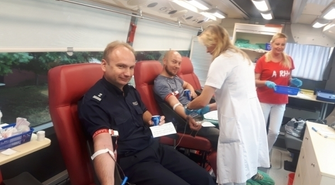 Wschowscy policjanci oddawali krew