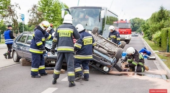 Wypadek w Sławie, wielu poszkodowanych – ćwiczenia służb ratowniczych
