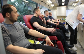 Oddali krew w Komendzie Powiatowej Policji