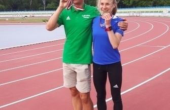 Złoty medal Mistrzostw Polski U18 w Lekkiej Atletyce Klaudii Pawlus