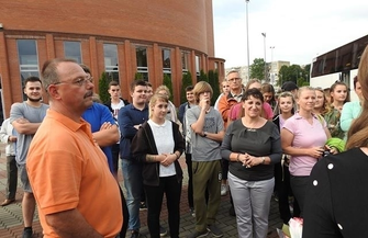 Członkowie orkiestry dętej wyjechali na Litwę