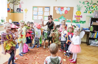 Rekrut i Bałałajka na jesiennym balu w Lginiu