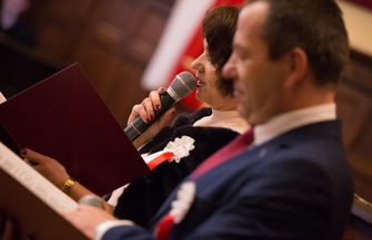 O wiekuistycyh zasadach prawa i wolności podczas Powiatowych obchodów Narodowego Święta Niepodległości