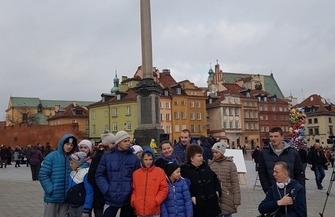 Dzieci z Ośrodka Szkolno Wychowawczego na wycieczce w Warszawie