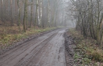 Droga do Czerlejewa Jedno wielkie błoto