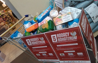 Zebrali 613 kilogramów żywności w akcji Rodacy Bohaterom
