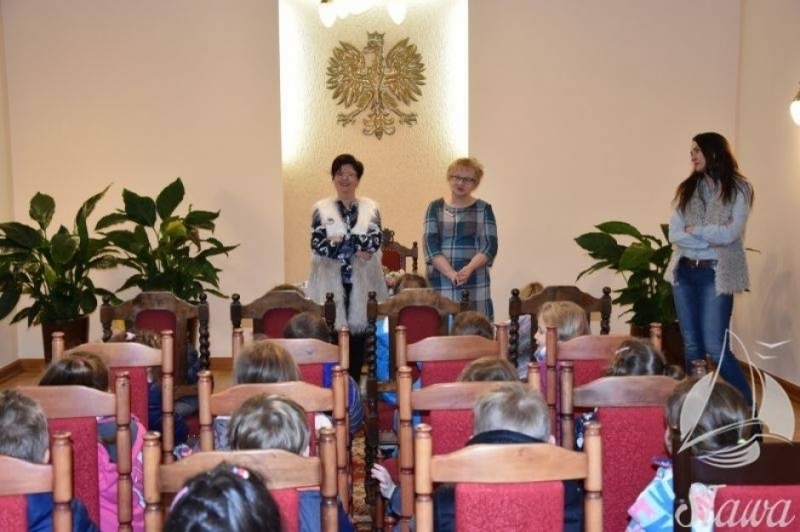 Przedszkolaki w Urzędzie Miejskim