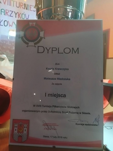 Karol Krawczyk i Mateusz Hładczuk zwycięzcami 18 Turnieju Piłkarzyków Stołowych