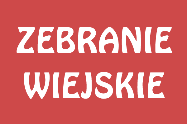 Harmonogram zebrań wiejskich