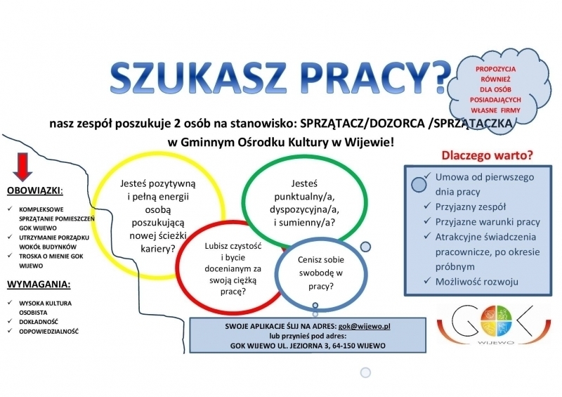 GOK Wijewo szuka pracowników