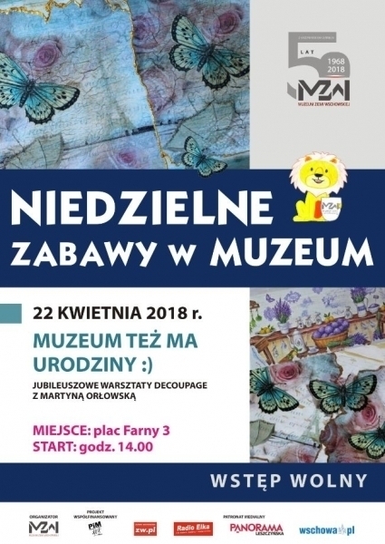 Muzeum też ma urodziny - jubileuszowe niedzielne zabawy w muzeum