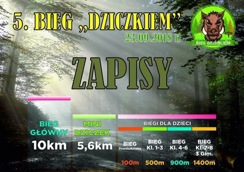 Ruszyły zapisy na Bieg Dziczkiem