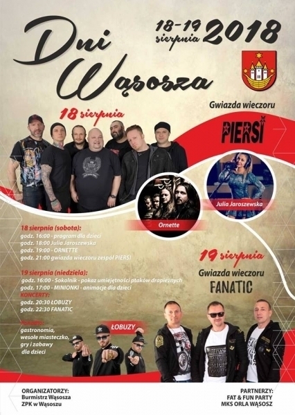 Dni Wąsosza 2018 już jutro. PIERSI jedną z gwiazd wieczoru