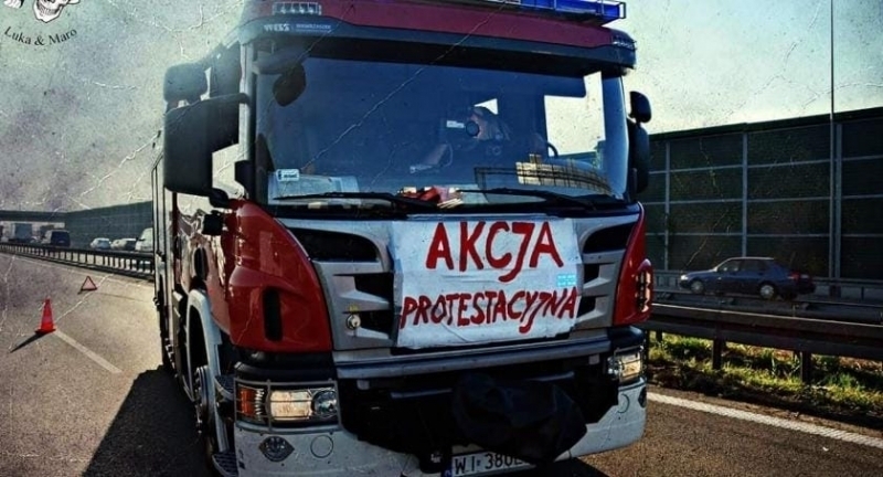 OSP Wąsosz protestuje