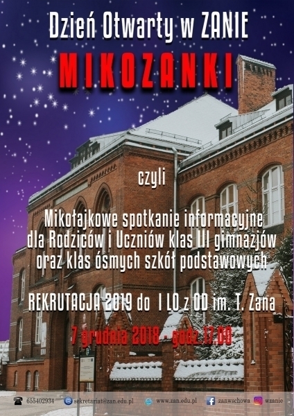 Mikozanki poznaj szkołę w mikołajkowej odsłonie