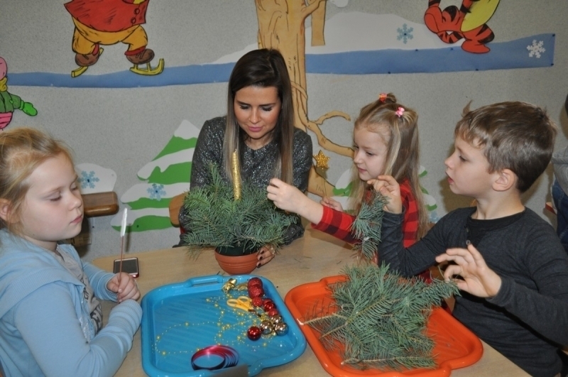 Świąteczne spotkanie przedszkolaków.