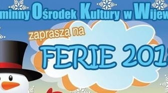Gminny Ośrodek Kultury w Wijewie przedstawia plan ferii zimowych