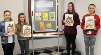 Biblioteka rozstrzygnęła konkurs ,,Pocztówka wielkanocna"
