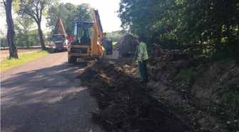 Prace na drogach w gminie Siedlec