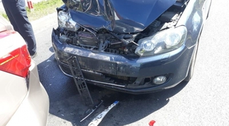 Mały karambol w Wolsztynie