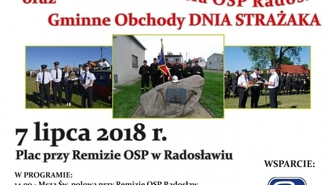 Jubileusz 70-lecia OSP Radosław oraz Gminnye Obchody Dnia Strażaka już w sobotę! 