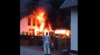 Groźny pożar w Rydzynie