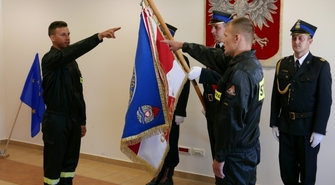 Ślubowanie dwóch strażaków w KP PSP w Górze