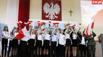 Obchody Święta Niepodległości w Szkole Podstawowej w Sławie