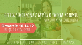 Otwarcie centrum zdrowia „Zdrowie w Głowie” dietetyka i trening