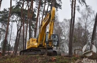 Do pracy przy nowej plaży ruszył ciężki sprzęt