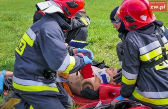 Zastępy strażaków z 6 powiatów ćwiczyły na Kaczych Dołach