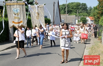 Procesja Bożego Ciała w Sławie