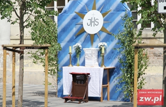 Procesja Bożego Ciała w Sławie