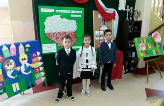 Pasowanie na ucznia w SP im. Józefa Wybickiego w Łysinach