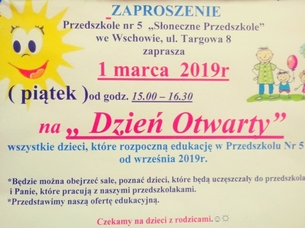 Dzień otwarty w Przedszkolu nr 5