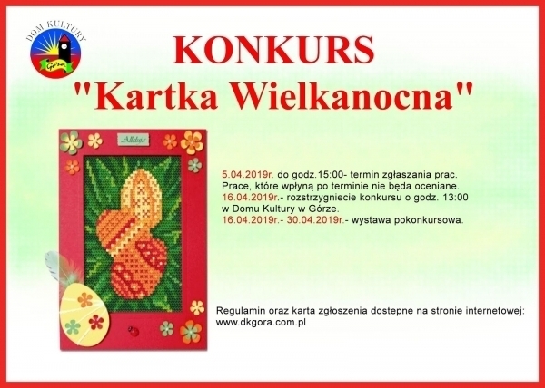 Konkurs Kartka Wielkanocna