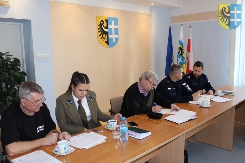 Posiedzenie Powiatowego Zespołu Zarządzania Kryzysowego