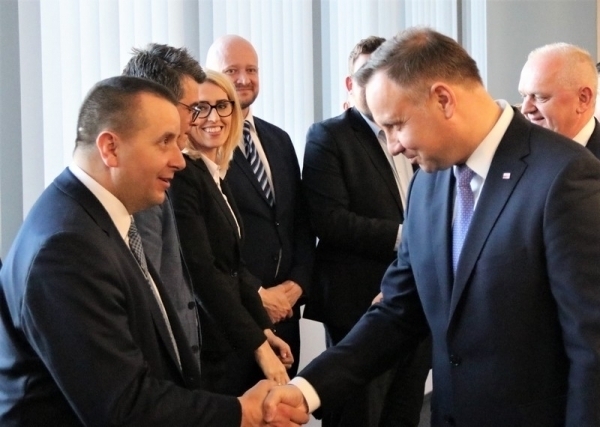 Starosta Wschowski na spotkaniu z Prezydentem