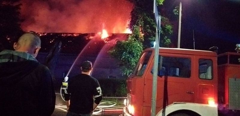 Pożar budynku na ulicy Daszyńskiego