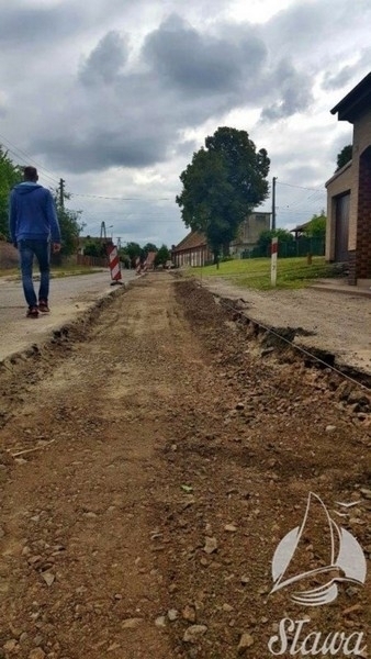 Remont drogi w Ciosańcu