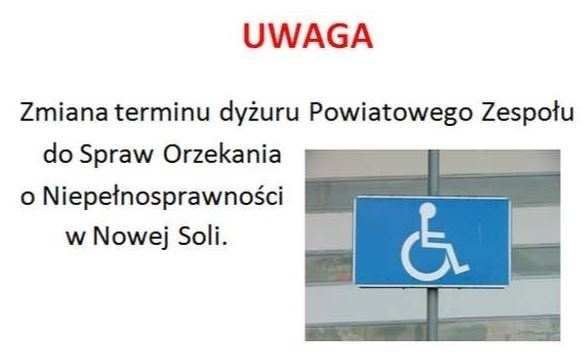 Zmiana terminu dyżuru